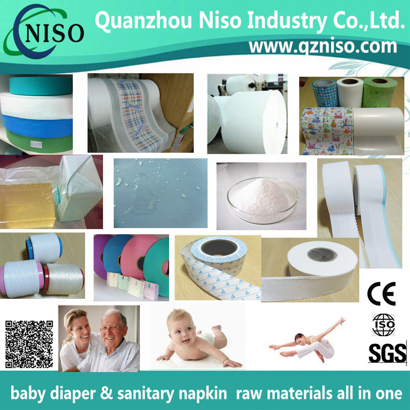 baby diaper raw materials SAP paper