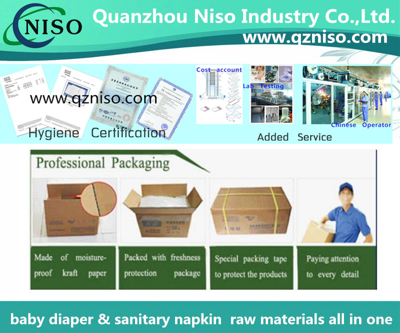 hydrophilic non woven for baby diaper raw materials