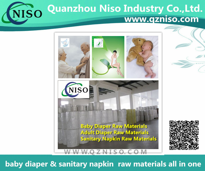 hydrophilic non woven for baby diaper raw materials