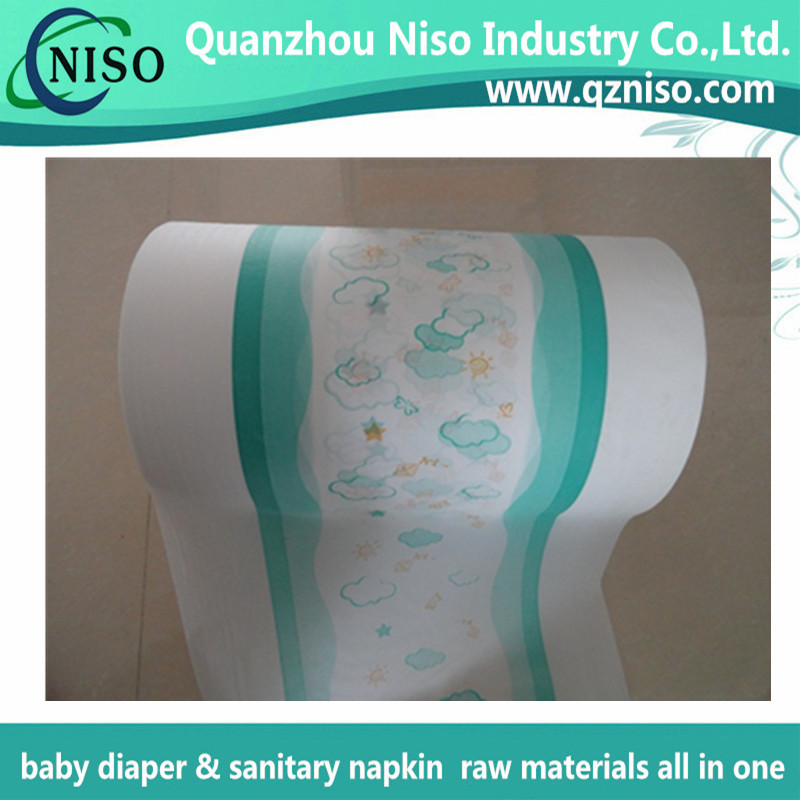 diaper back dheet laminated film