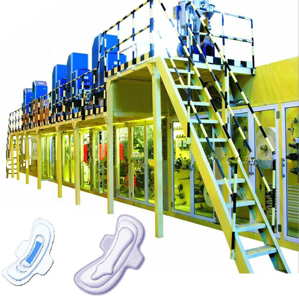 semi-servo sanitary pads machine