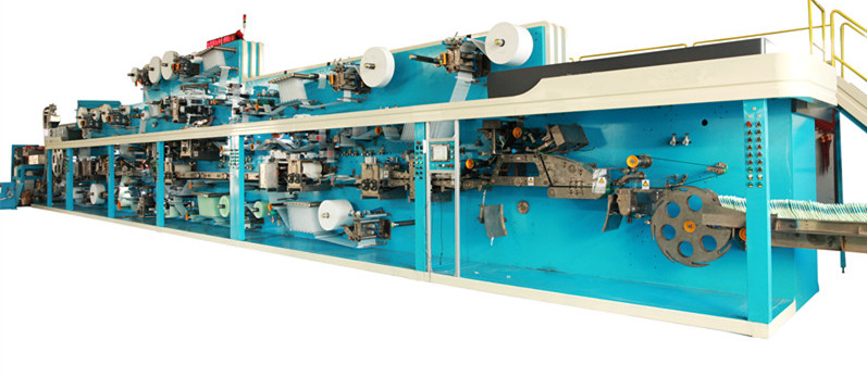 Elastic Laminated Waistband Diaper Machine