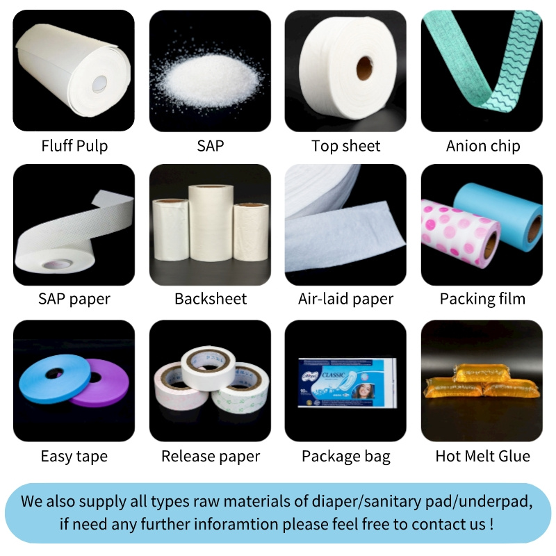 sanitary napkin raw materials