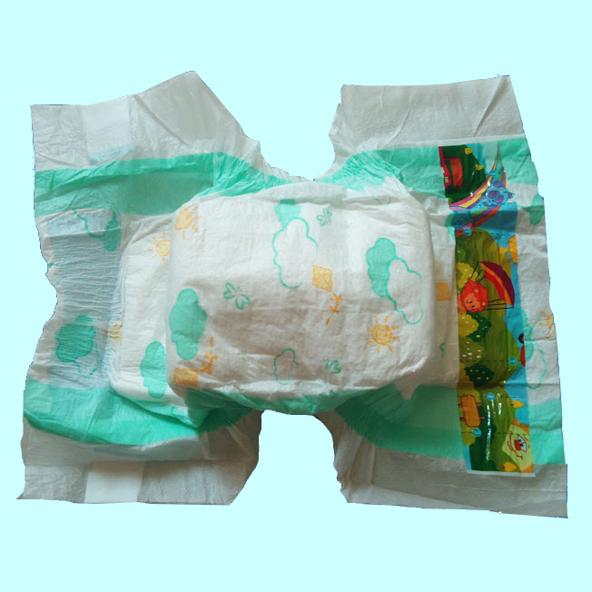 Diaper with Waterproof Laminated Back Sheet