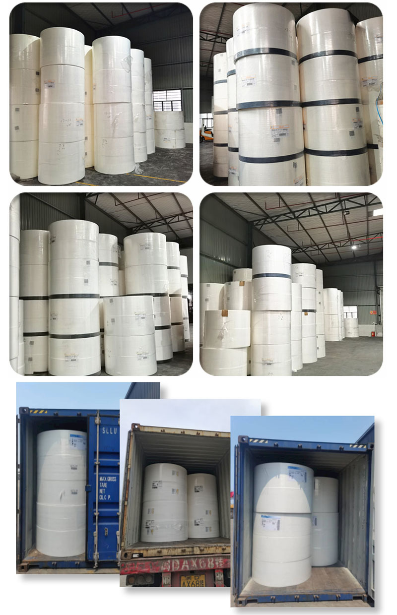 NISO fluff pulp warehouse and container loading for hygiene raw materials export