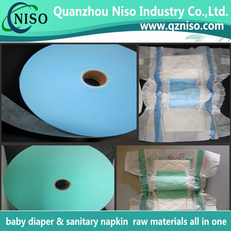 ADL nonwoven layer installed in adult diaper for improved liquid distribution and dryness