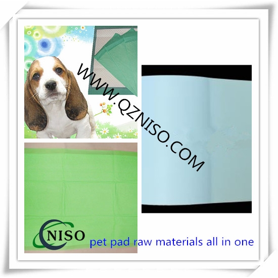 PE film back sheet for pet pad under pad making
