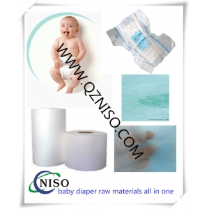 Nonwoven fabric for top sheet of baby diaper