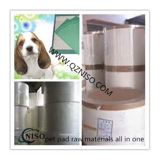 Untreated fluff pulp for pet pad underpad