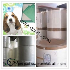 Untreated fluff pulp for pet pad underpad