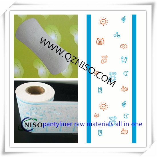 colorful PE film for panty liner making