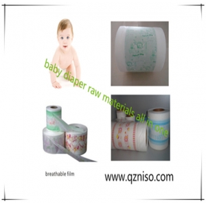 Cloth-like laminated film for baby diaper manufaturing