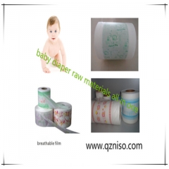 Cloth-like laminated film for baby diaper manufaturing