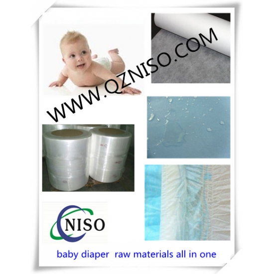 Leg cuff hydrophobic n.w for baby diaper