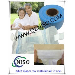 Elastic waistband for adult diaper