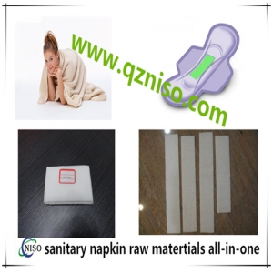 Soft absorbent paper for sanitary napkin manufaturing