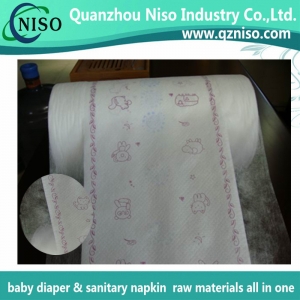 Cloth-like laminated film for baby diaper raw materials