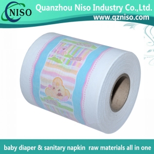Cloth-like laminated film for baby diaper raw materials