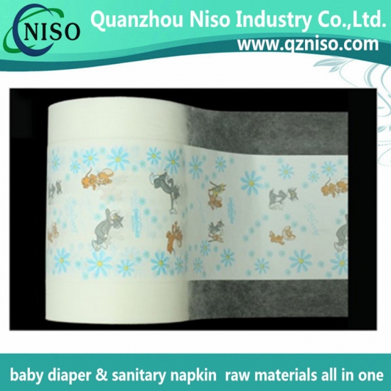 Cloth-like laminated film for baby diaper raw materials