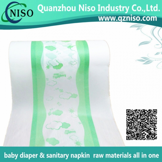 printed PE film for baby diaper raw materials