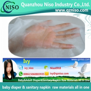 hydrophilic nonwoven for diaper topsheet