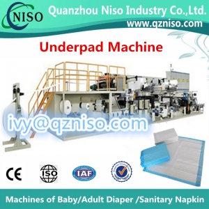 Underpad making machine