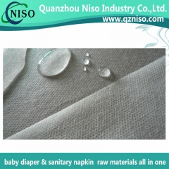 Soft waterproof hydrophobic nonwoven fabric