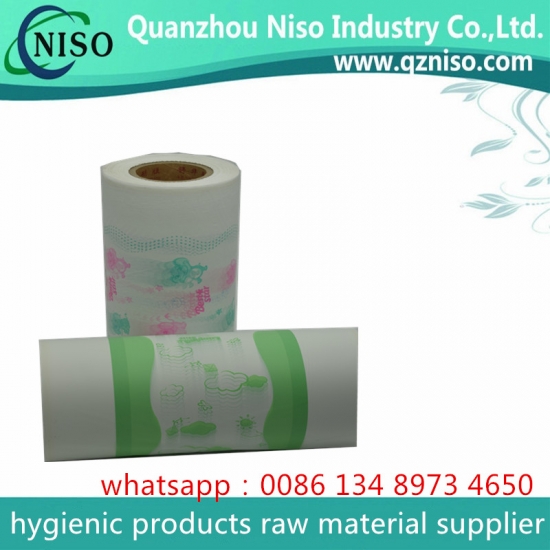 Super soft back sheet pe lamination breathable protective film for baby diaper backsheet