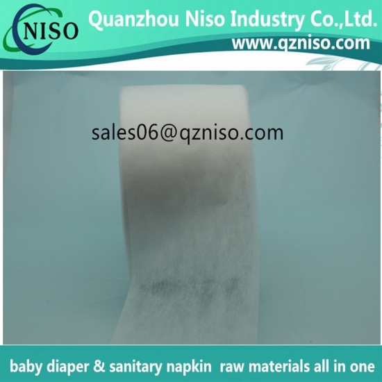Hot  sale soft  hydrophilic  non  woven  fabric  for  baby  diaper