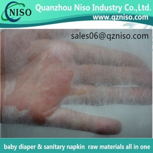 Hot  sale soft  hydrophilic  non  woven  fabric  for  baby  diaper Suppliers