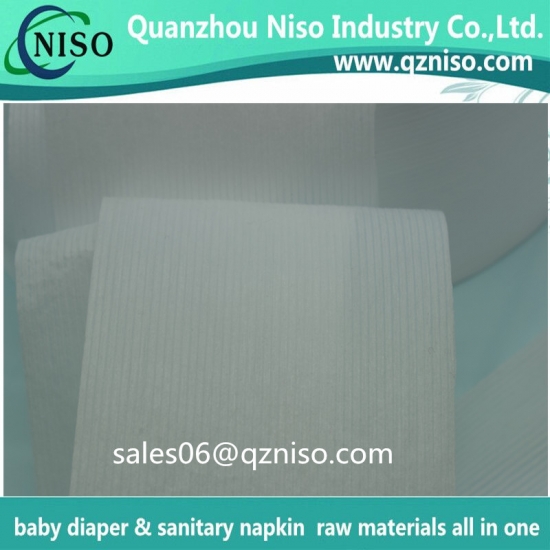 Full elastic waistband nonwoven for baby diaper