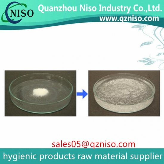 super absorbent polymer SAP for baby diaper and sanitary napkin