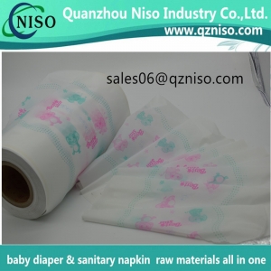 100% Polyethylene Soft Nonwoven PE film for DiaperBacksheet Plastic Film Suppliers