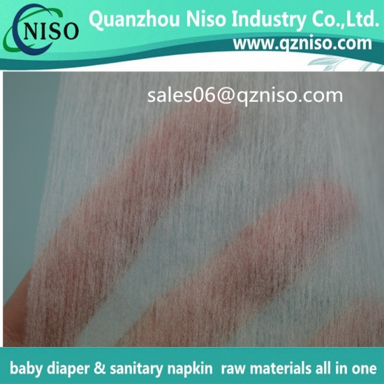 Disposable baby diaper raw materials 100% PP thermal bond hydrophilic nonwoven fabric