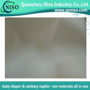 Perforated film for panty liner top sheet