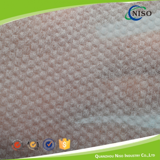 2020 the latest super soft dotted 3D embossed top sheet non woven fabric for diaper raw materials