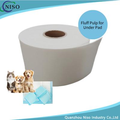 Untreated fluff pulp for pet pad underpad