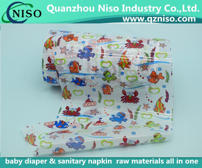 Printed PP frontal tape for diaper